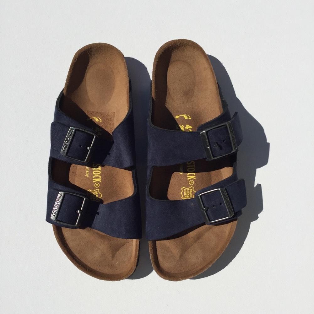 Navy Size 41 Birkenstocks
